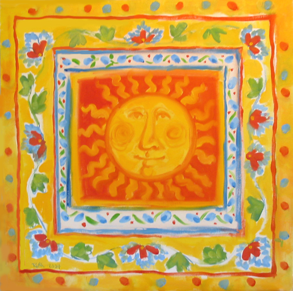 Sun, an oil painting by Ruth Councell